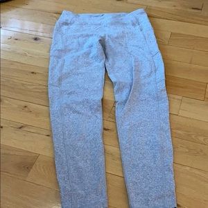 Grey women’s fleece leggings